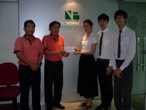 Visavapat Co.,Ltd gave money to support for implementation to Thai Culture and Literature Conservation Project.