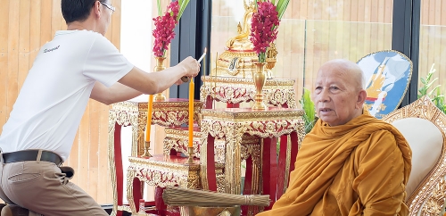 Blessing ceremony at new Visavapat Headquarter