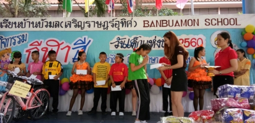 Providing Scholarships to Ban Bua Mon School