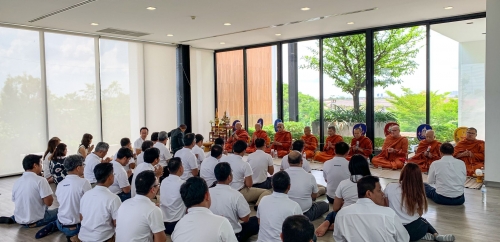 held a merit-making ceremony at our head office